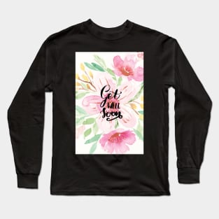 Get Well Soon Greeting Cards | Watercolor Card Long Sleeve T-Shirt